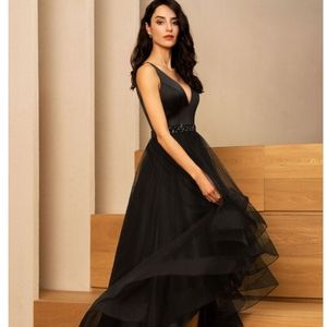 Black evening dress